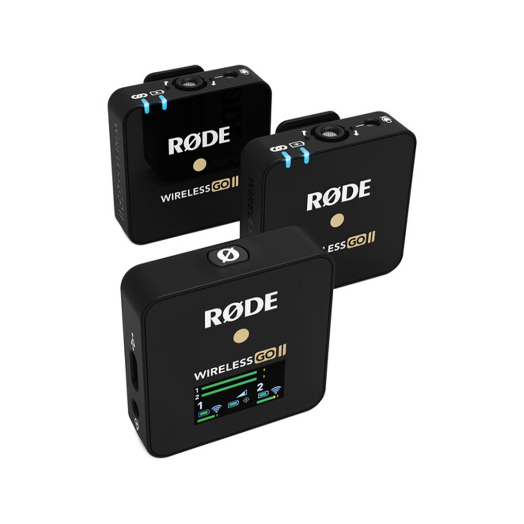 2 Rode Wireless GO II 2-Person Compact Digital Wireless Microphone System/Recorder (2.4 GHz, Black) - Image 1