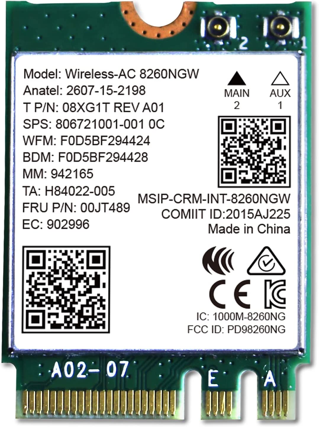 1 Intel 8260NGW WiFi Card - Image 1