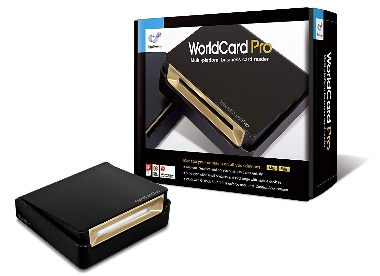 1 Penpower WorldCard Pro Business Card Reader - Image 1