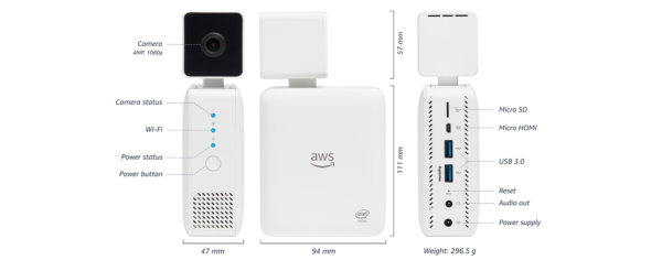 AWS DeepLens Deep Learning Wireless Video Camera - Image 2