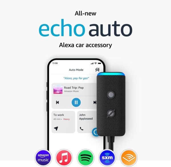 Amazon Echo Auto (newest model), Add Alexa to your car - Image 2