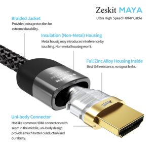 Zeskit Maya 8K 48Gbps Certified Ultra High Speed HDMI Cable - Image 4