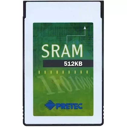 s65512-08 Pretec (C-1 Technology) SRAM PC Card with Dual Battery with Attribute Memory - Image 1