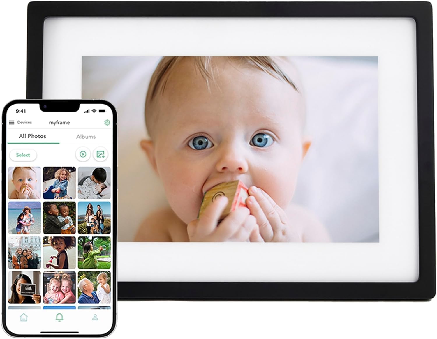 111 Skylight 10" Digital Photo Frame Send Photos Instantly via Email or App - Image 1