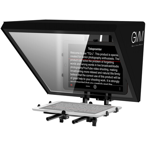1 GVM Teleprompter for Tablets and Smartphones with Bluetooth Remote and App - Image 1